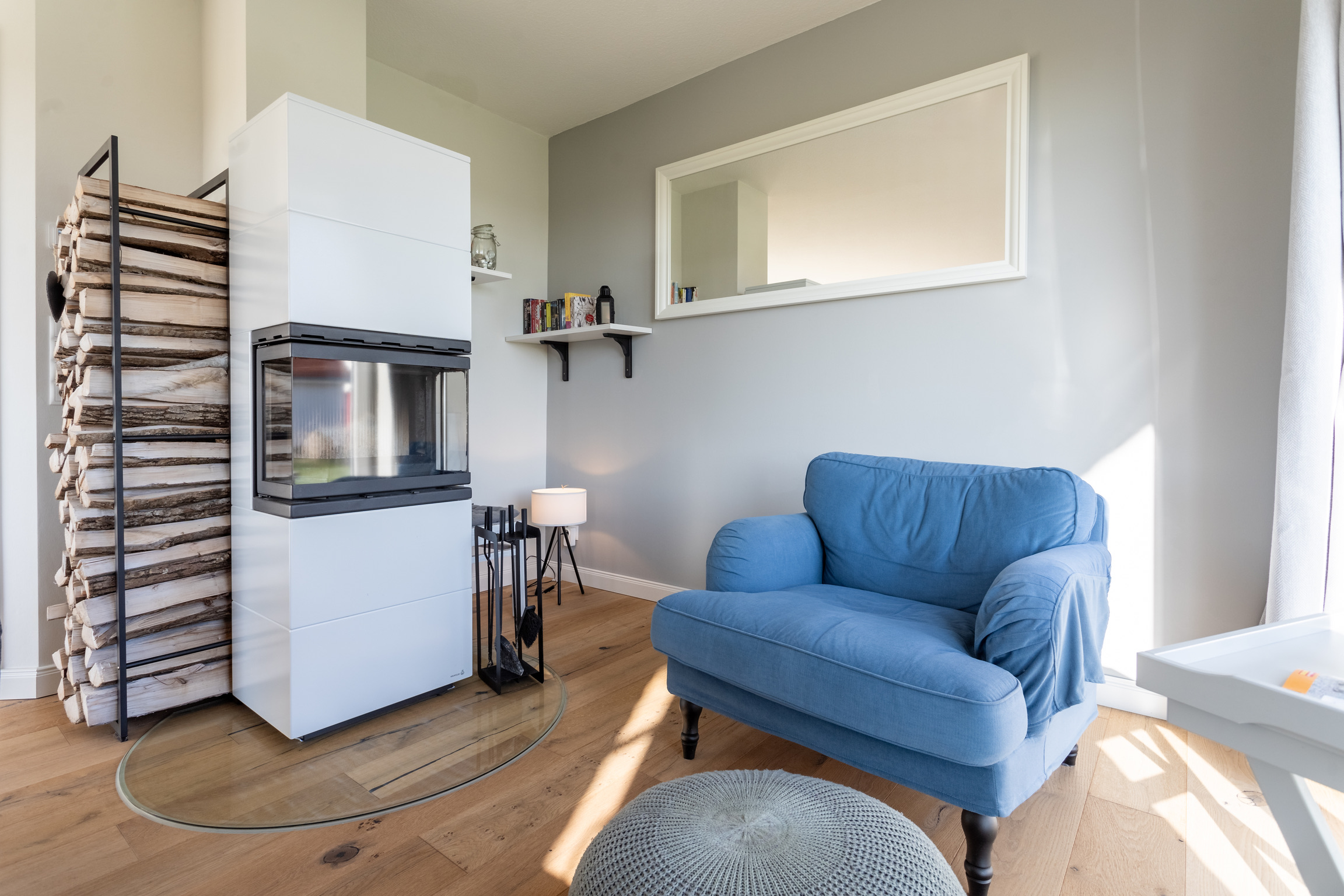 Kamin und Leseecke